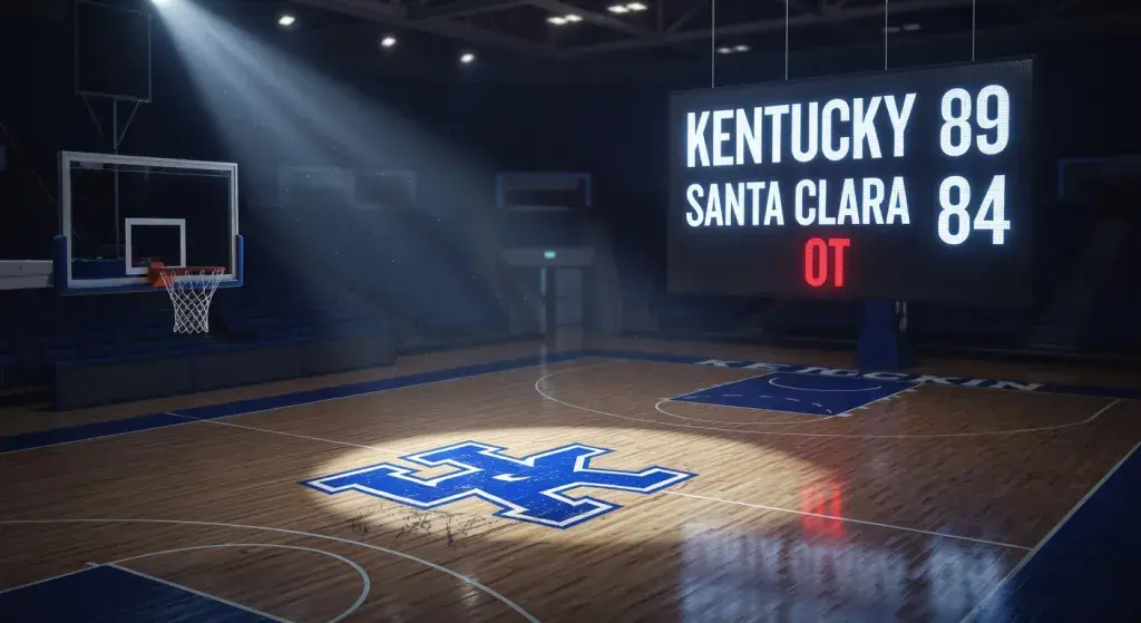 Kentucky defeats Santa Clara 89-84 in overtime in NCAA men's tournament first round