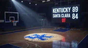 Kentucky defeats Santa Clara 89-84 in overtime in NCAA men's tournament first round